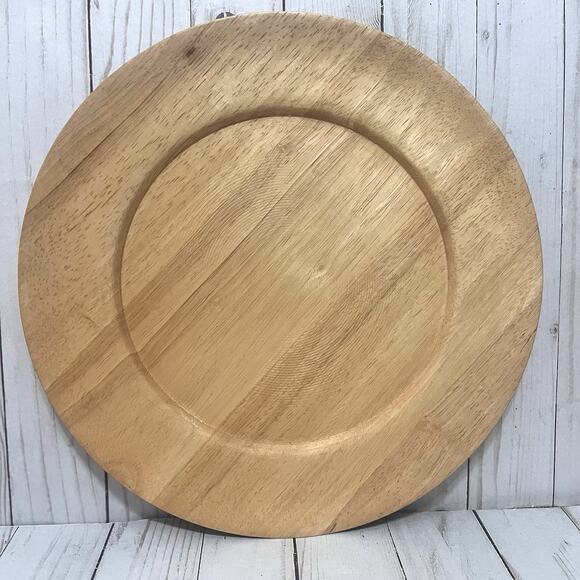 Set of 2 Vintage World Market Acacia Wood Serving Platters Made in Thailand - Picture 2 of 7